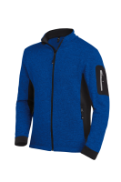 FHB CHRISTOPH Strick-Fleece-Jacke, royalblau-schwarz, Gr. 4XL