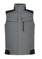 FHB HAUKE Arbeitsweste, grau-schwarz, Gr. 4XL