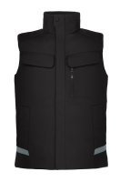 FHB HAUKE Arbeitsweste, schwarz, Gr. 4XL