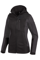 FHB JULIA Softshell-Jacke Damen, anthrazit-schwarz, Gr. XL