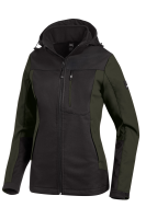 FHB JULIA Softshell-Jacke Damen, oliv-schwarz, Gr. M