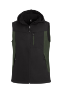 FHB JUSTUS Softshellweste, oliv-schwarz, Gr. XL
