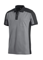 FHB KONRAD Polo-Shirt, grau-schwarz, Gr. XS