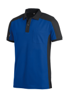 FHB KONRAD Polo-Shirt, royalblau-schwarz, Gr. L