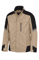 FHB LARS Arbeitsjacke, beige-schwarz, Gr. M