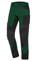 FHB LEO Arbeitshose elastisch, grün-schwarz, Gr. 50