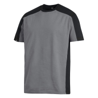 FHB MARC T-Shirt zweifarbig, grau-schwarz, Gr. 2XL