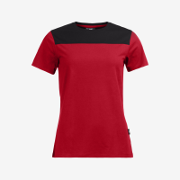 FHB KIRA T-Shirt Damen, rot-schwarz, Gr. 4XL