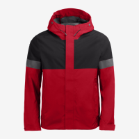 FHB LUCA Regenjacke, rot-schwarz, Gr. 2XL