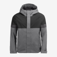 FHB LUCA Regenjacke, grau-schwarz, Gr. 3XL