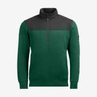 FHB ROB Zip-Sweatshirt, grün-schwarz, Gr. L