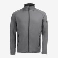 FHB KUNO Fleece-Jacke, grau, Gr. 5XL